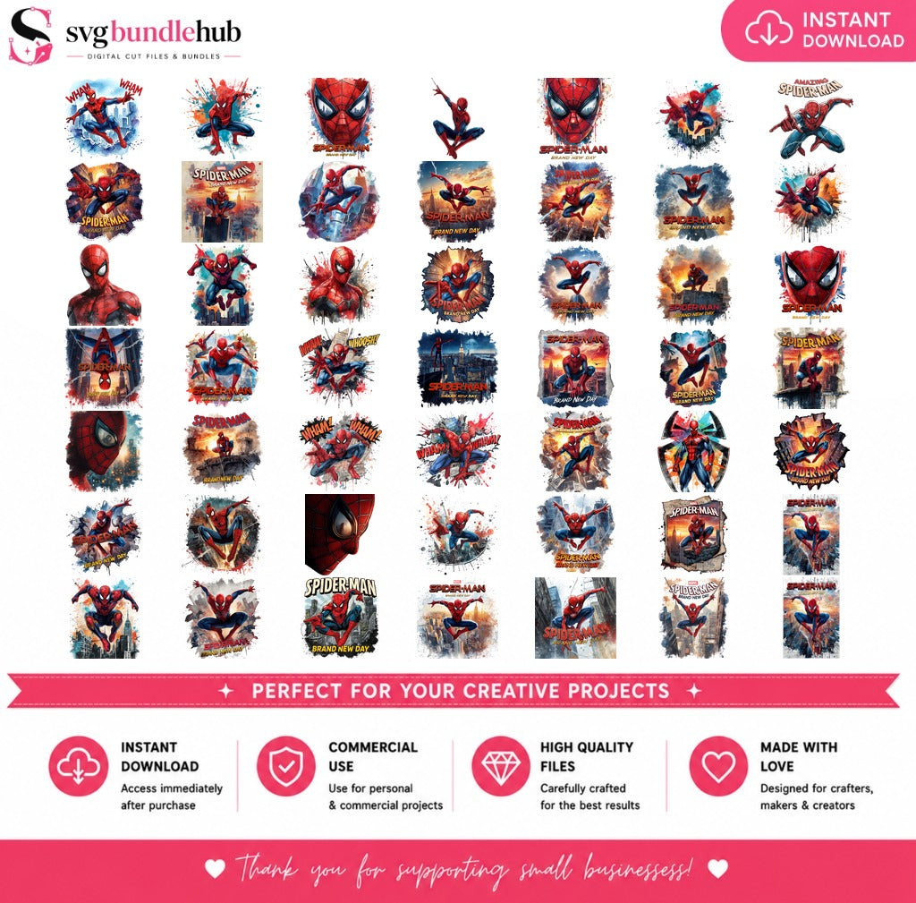 Spider-Man Bundle PNG | SvgBundleHub