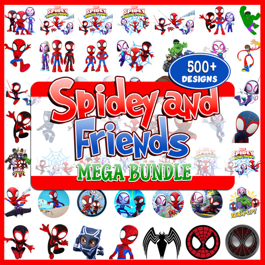 Spidey & Amazing Friends Mega Bundle PNG | SvgBundleHub