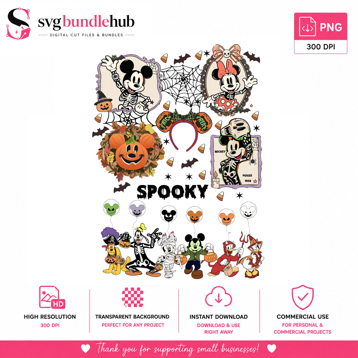 Spooky Mouse Halloween PNG | SvgBundleHub