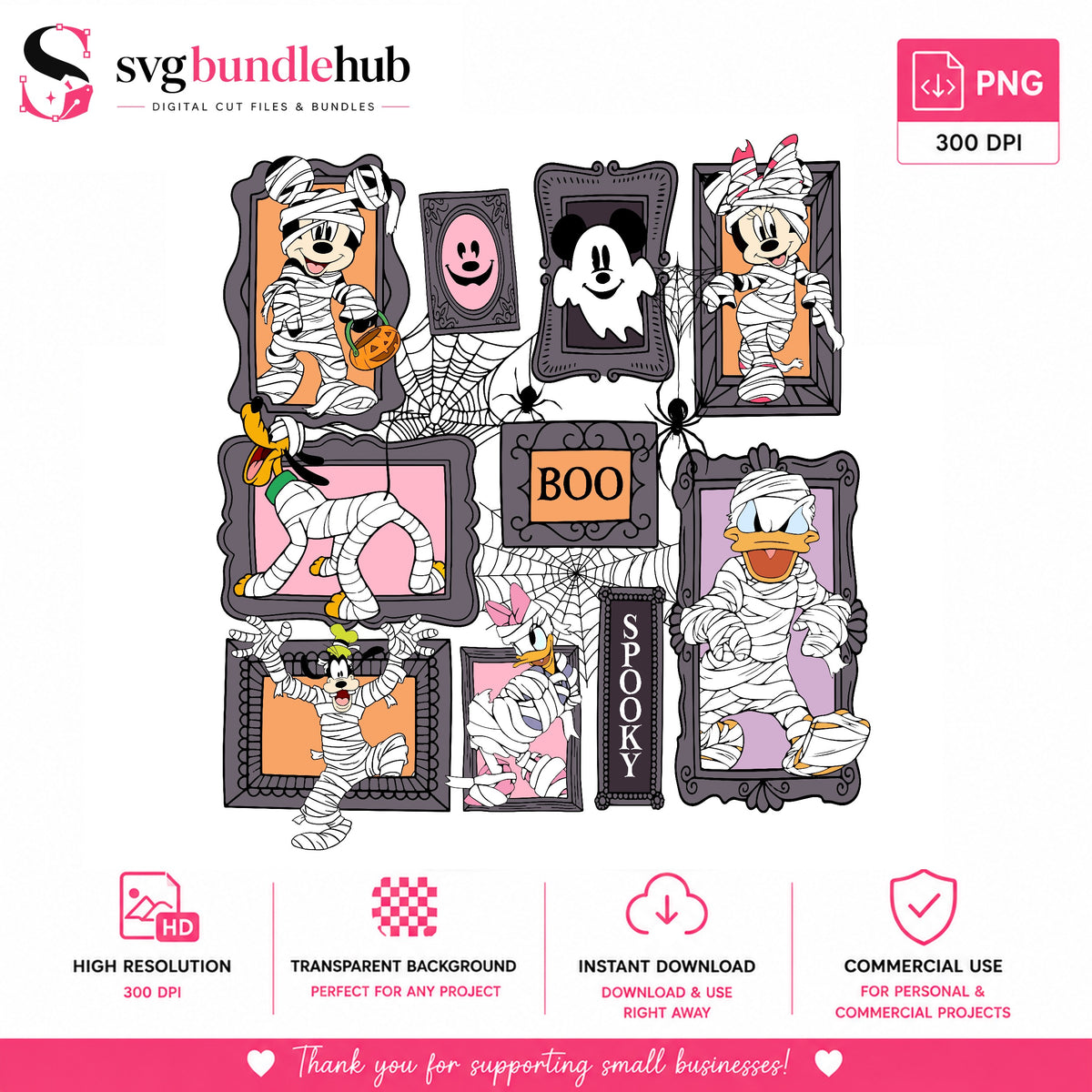 Spooky Mummy Mouse Halloween PNG | SvgBundleHub