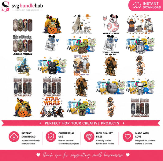 Star Wars Haunted Mansion Halloween PNG | SvgBundleHub