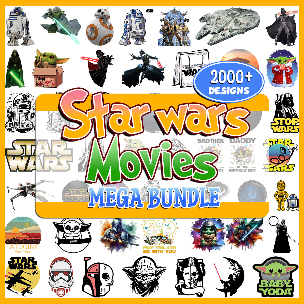 Star Wars Movies Mega Bundle SVG| SvgBundleHub