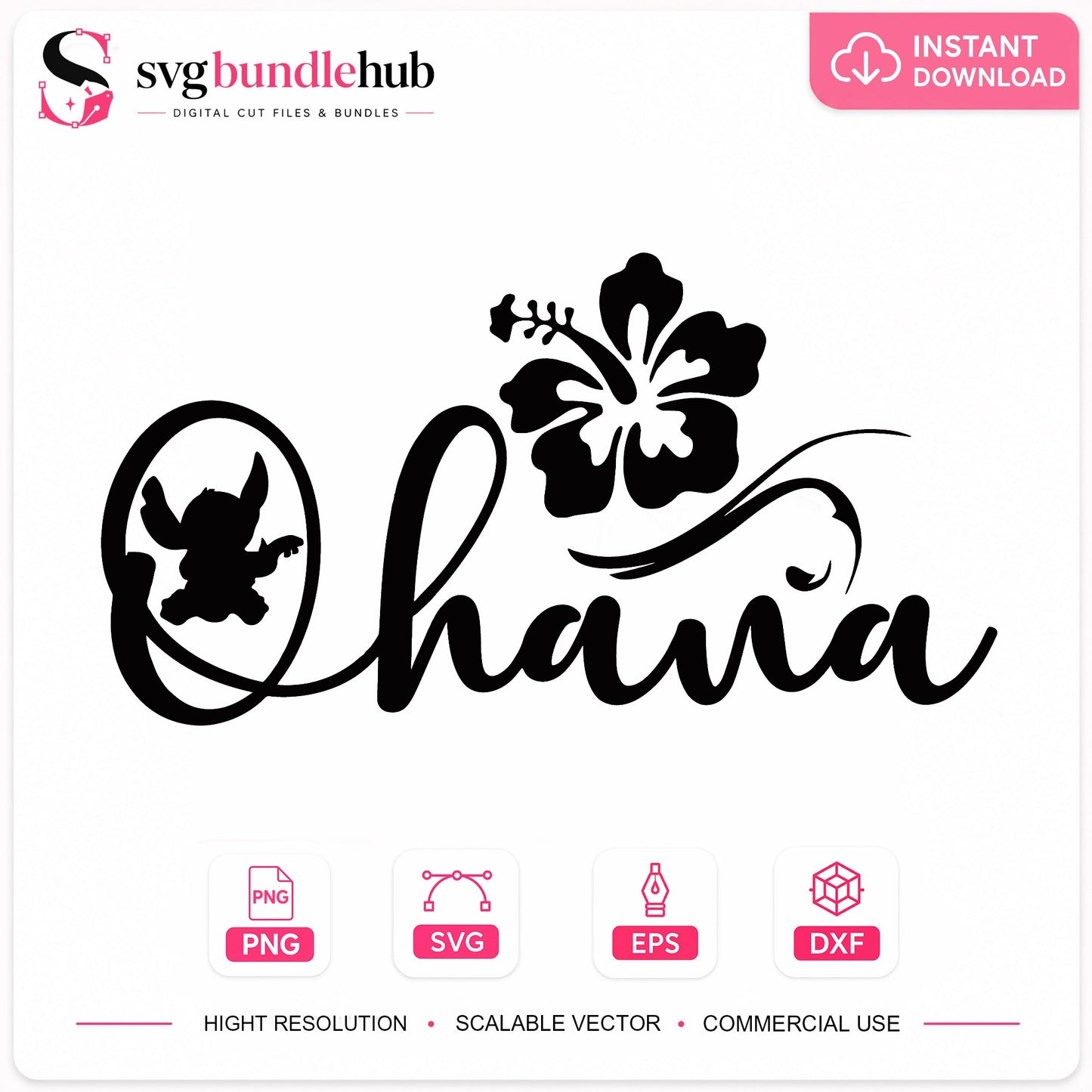 Stitch Ohana SVG PNG, Lilo And Stitch SVG, Disney SVG PNG