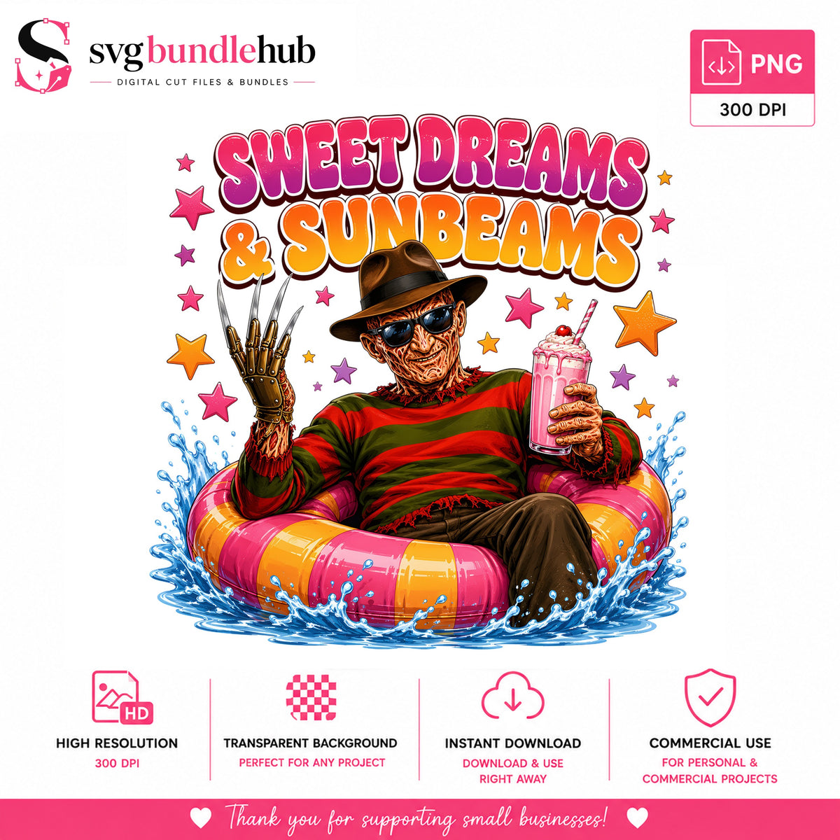 Sweet Dreams Sunbeams Freddy PNG | SvgBundleHub