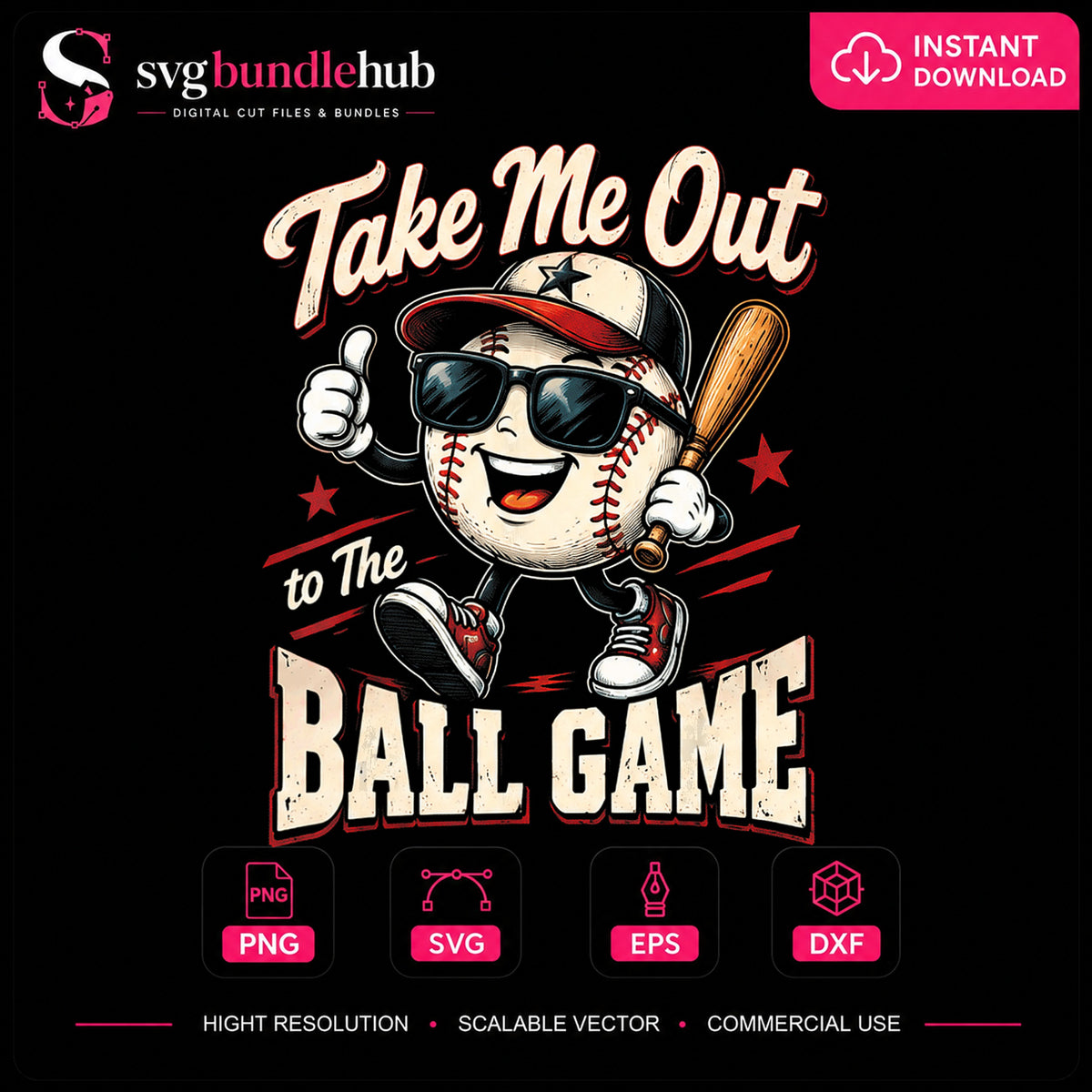 Take Me Out To The Ball Game Baseball Character PNG