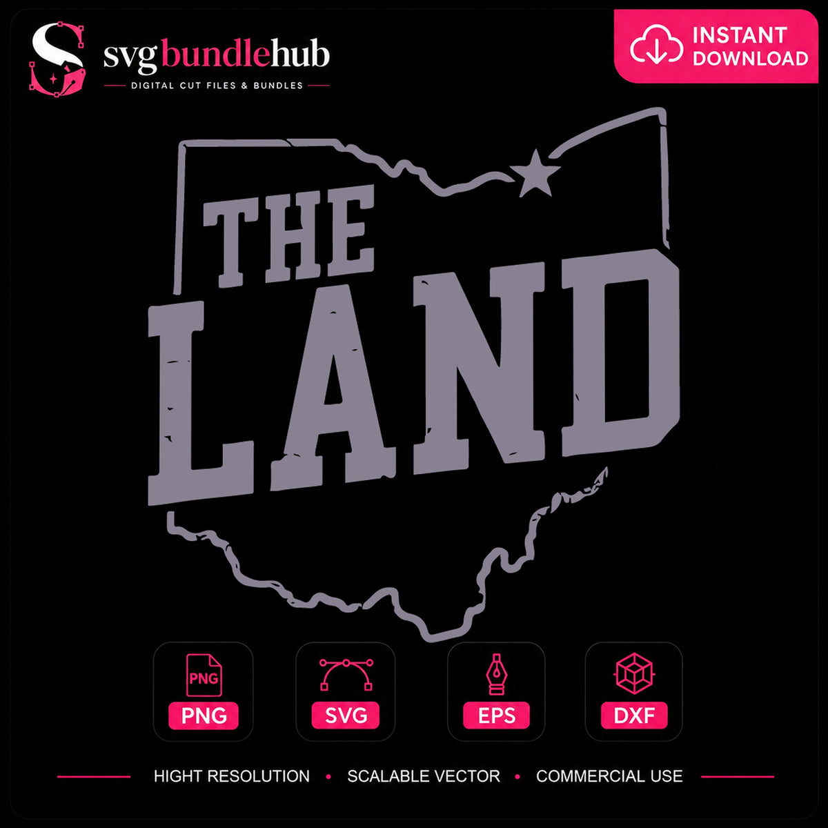The Land Ohio State Map Cleveland Pride PNG
