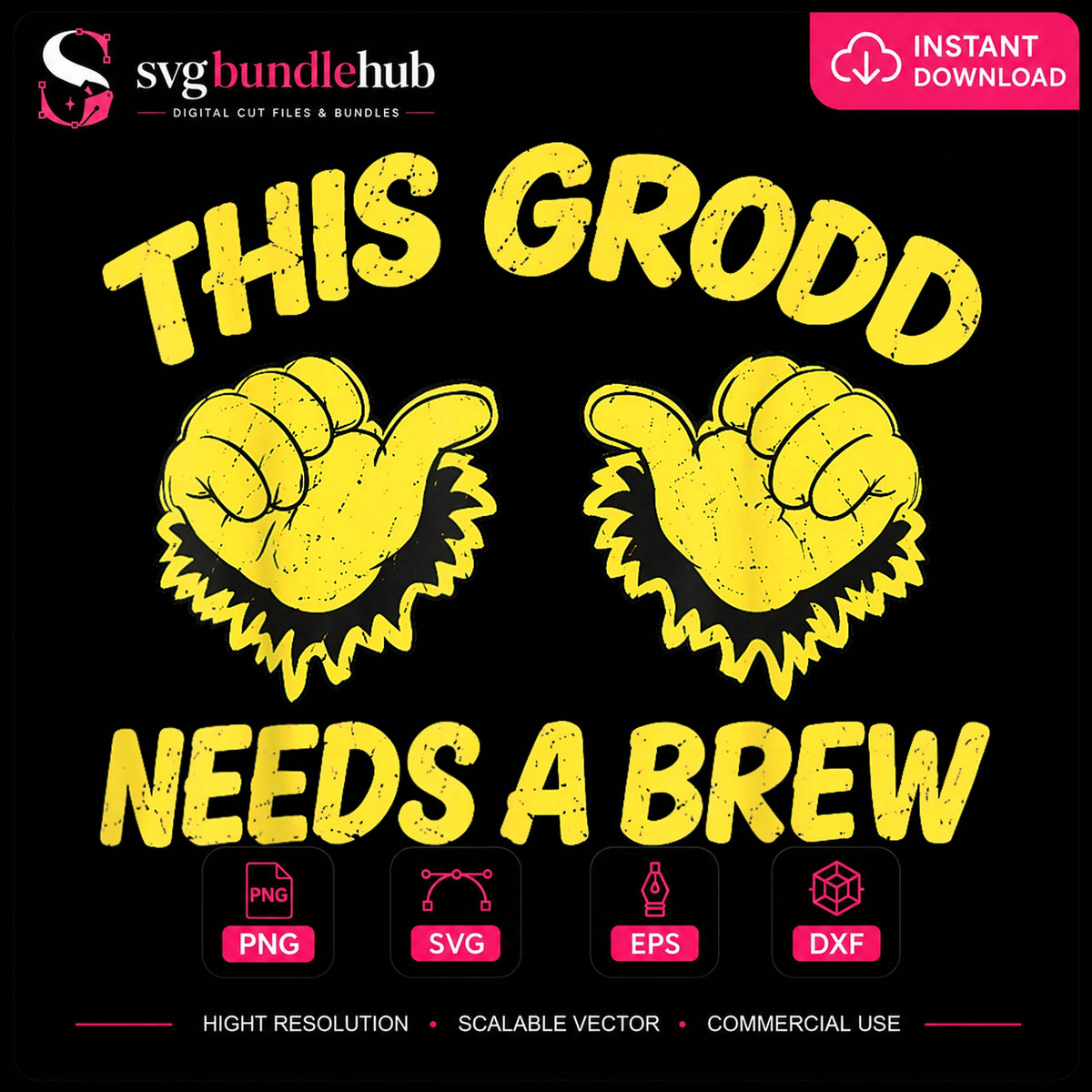 This Grodd Needs A Brew Funny Beer Drinking PNG