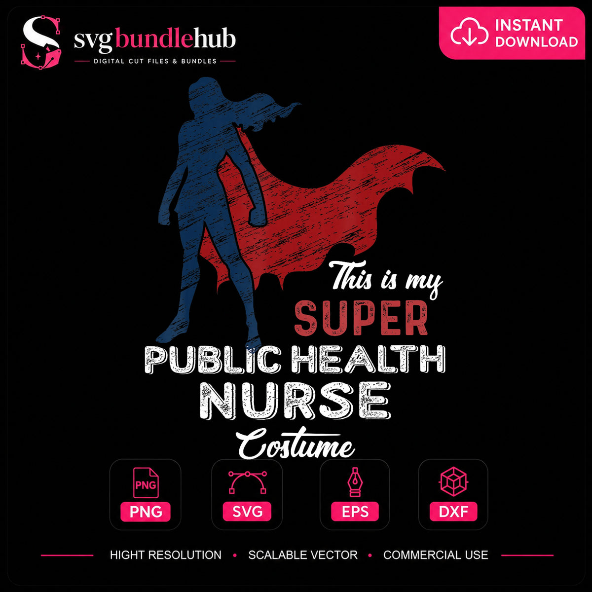 This Is My Super Public Health Nurse Costume Superhero PNG