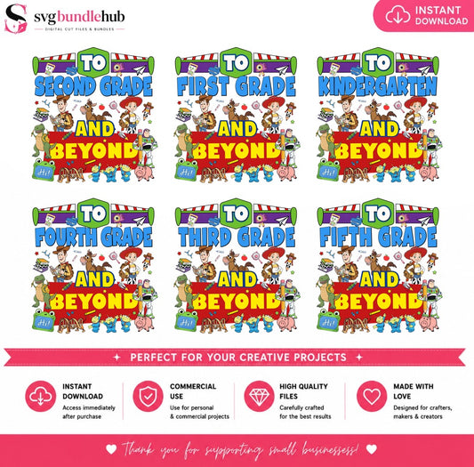 To Infinity Grade & Beyond Back to School PNG | SvgBundleHub