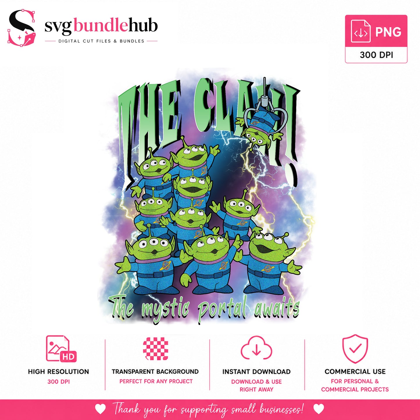 Toy Story Aliens The Claw PNG, Disney Pixar PNG, Mystic Portal PNG