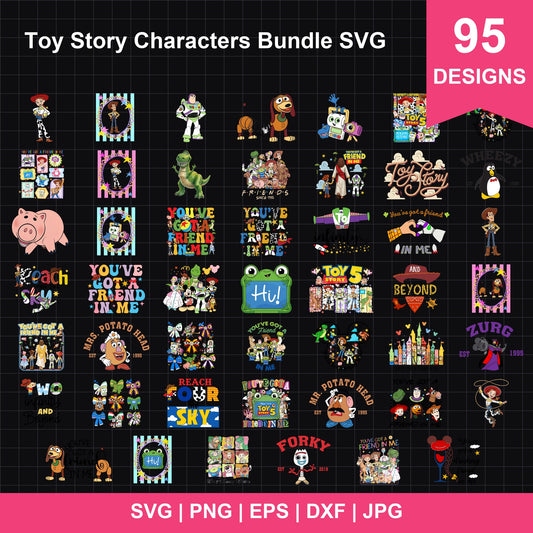 Toy Story Characters Bundle SVG | SvgBundleHub