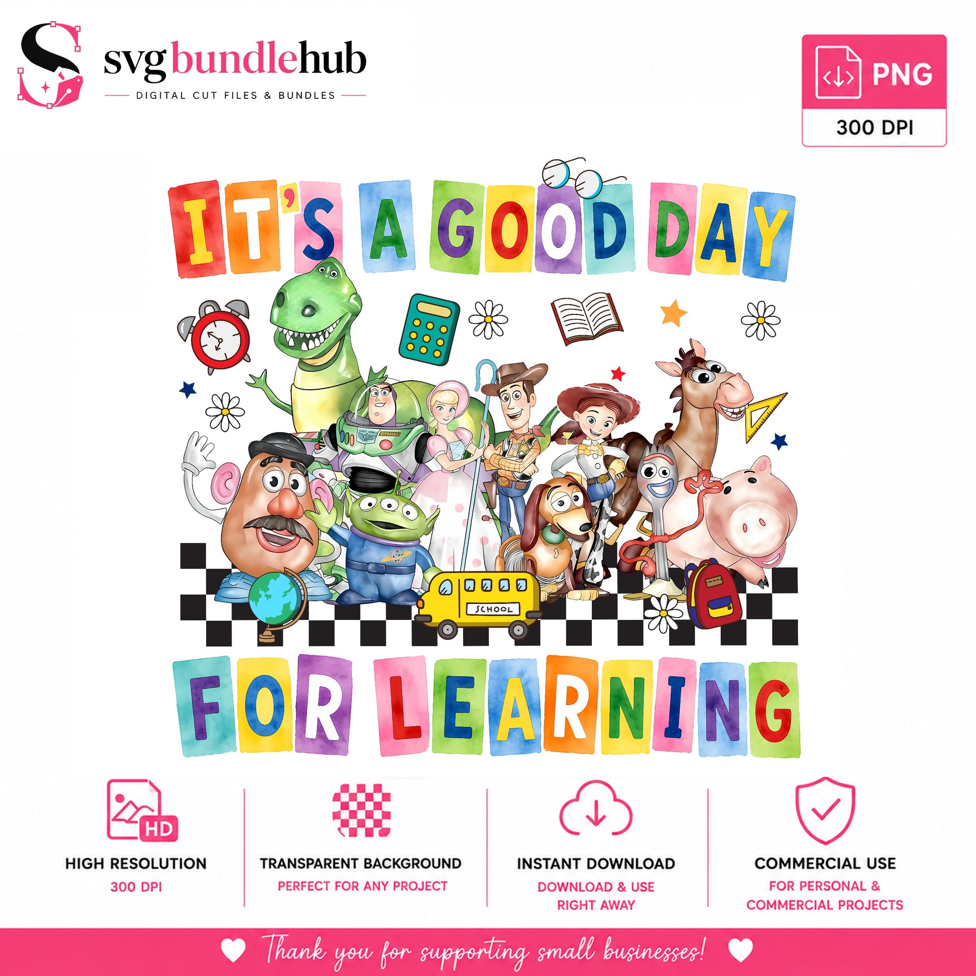 Toy Story Good Day For Learning PNG, Back To School PNG, Disney PNG