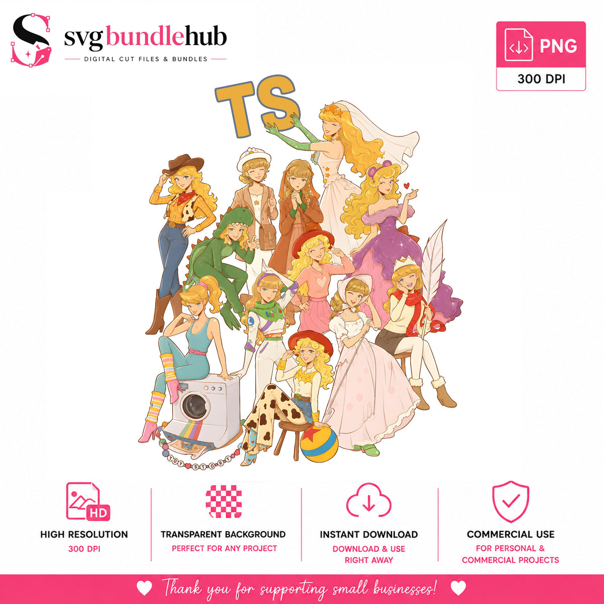 Toy Story TS Characters Anime PNG | SvgBundleHub