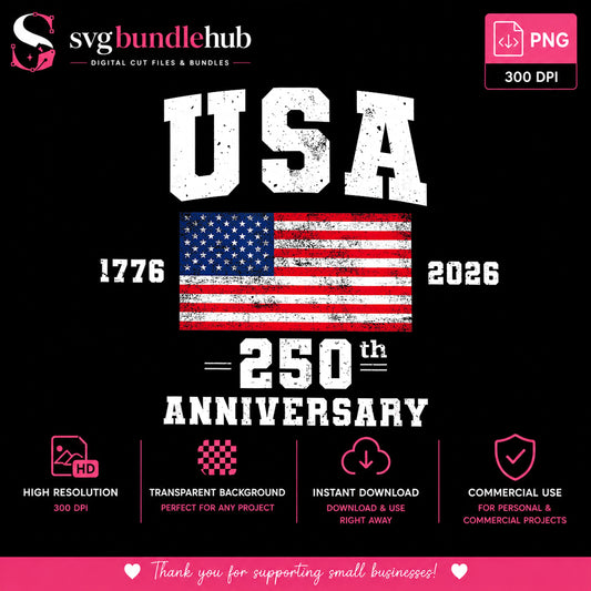 USA 250th Anniversary PNG, American Flag 1776 2026, 4th Of July PNG