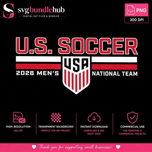 US Soccer 2026 Mens National Team PNG, USA Soccer PNG, Football PNG