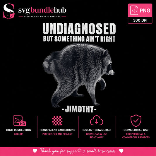 Undiagnosed But Something Aint Right PNG, Jimothy Raccoon, Funny Raccoon PNG