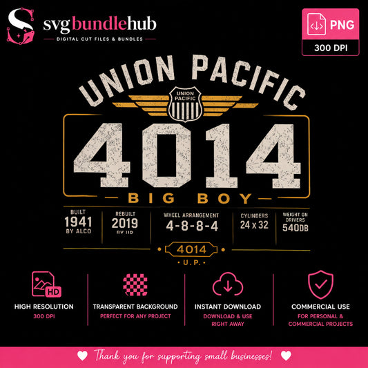 Union Pacific 4014 Big Boy PNG, Steam Train PNG, Railroad PNG