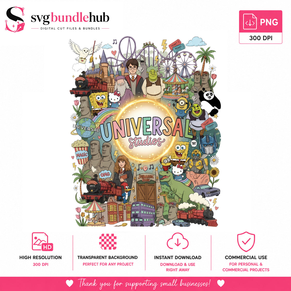 Universal Studios Theme Park PNG | SvgBundleHub