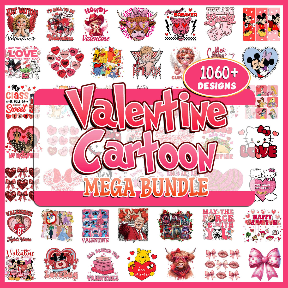 Valentine's Day Mega Bundle PNG | SvgBundleHub