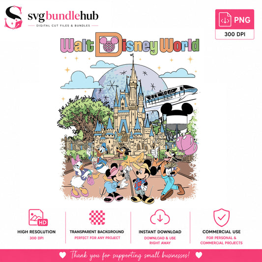 Walt Disney World Magic Castle PNG | SvgBundleHub