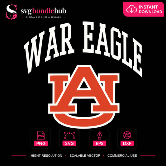 War Eagle SVG, Auburn University Sports Clipart