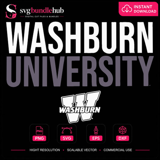 Washburn University Ichabods College Team Logo SVG