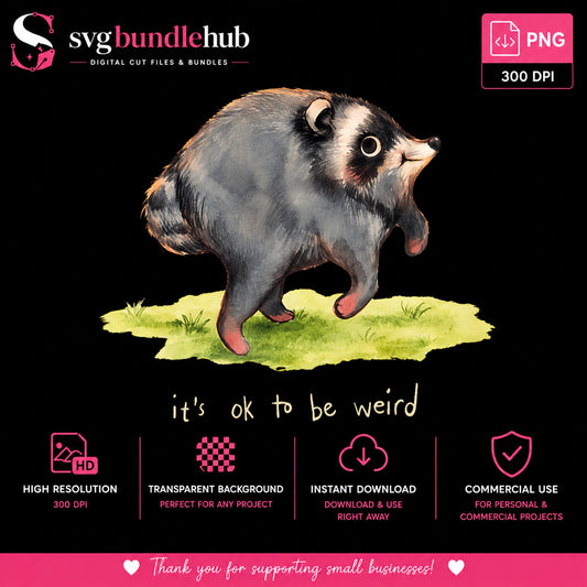 Weird Raccoon Clipart PNG, Funny Animal PNG, Cute Raccoon PNG