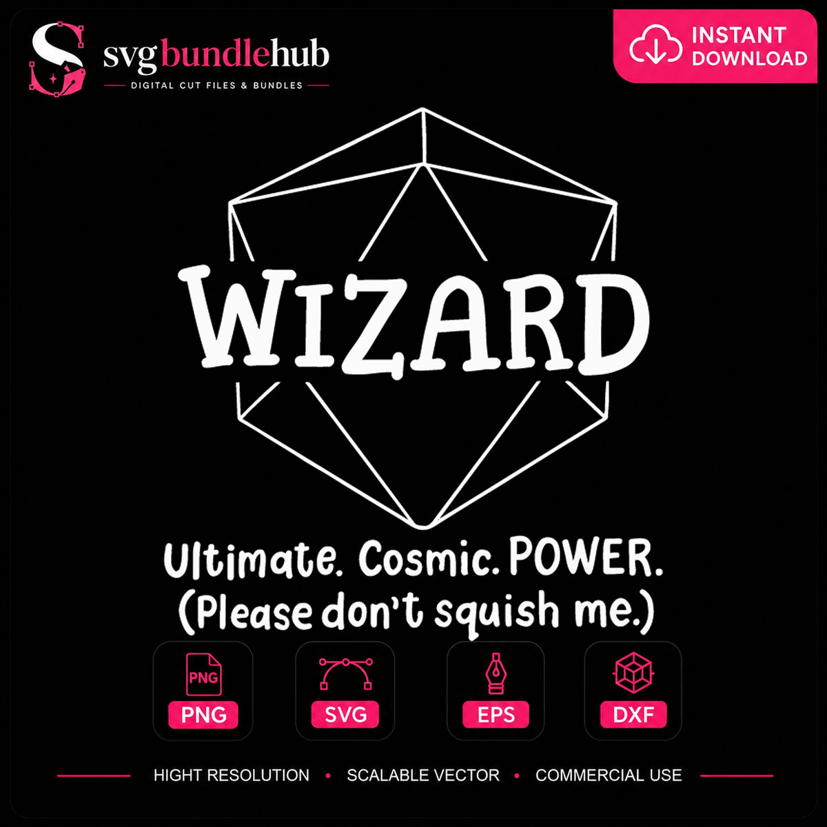Wizard Dice SVG, Tabletop Gaming Cricut Clipart