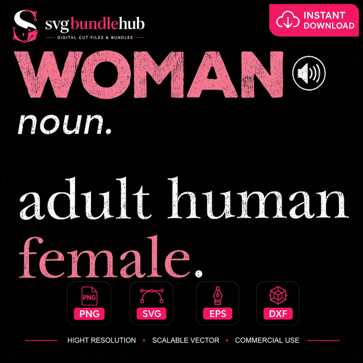 Woman Noun Adult Human Female Definition Quote Clipart PNG