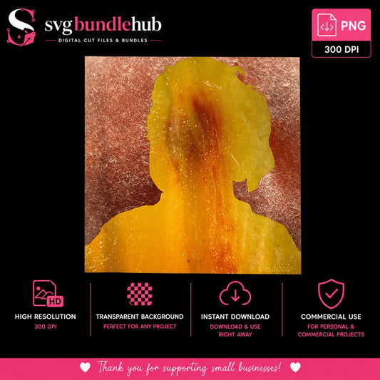 Woman Silhouette Dried Mango PNG, Funny Food Art PNG, Transparent PNG