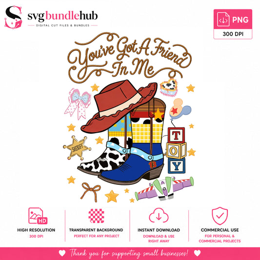 Woody Cowboy Boots Toy Story PNG | SvgBundleHub
