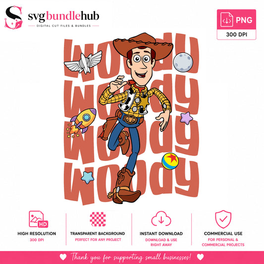 Woody Cowboy Toy Story PNG | SvgBundleHub