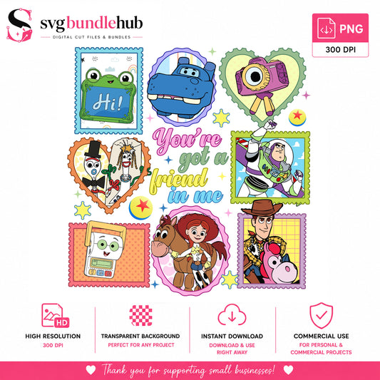 You're Got a Friend in Me Toy Story PNG | SvgBundleHub