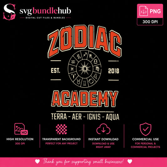 Zodiac Academy Vintage Shirt PNG, Astrology Wheel Design, Horoscope PNG