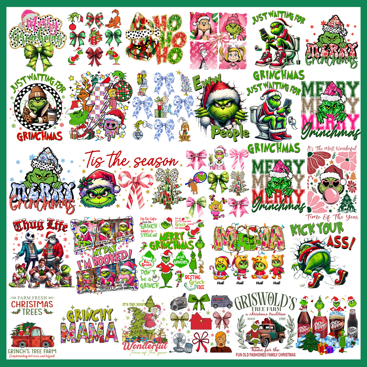 Grinch Christmas Bundle SVG| SvgBundleHub