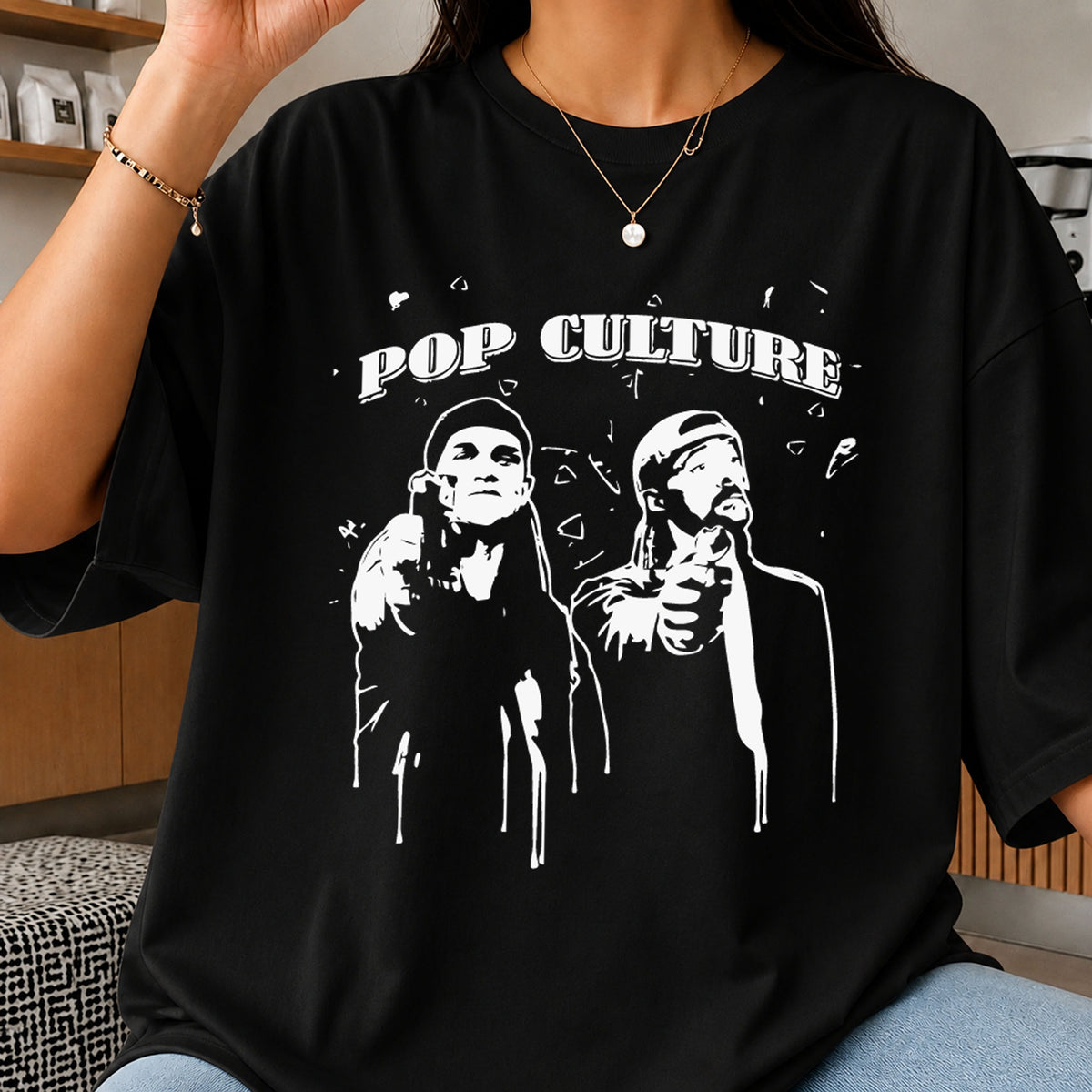 Jay And Silent Bob Pop Culture Pointing Duo PNG