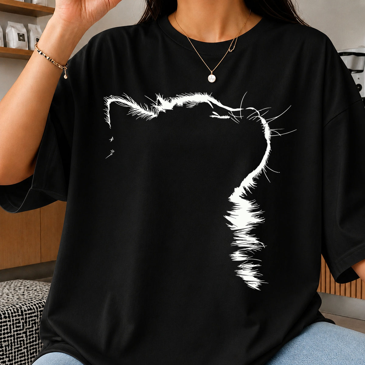 Minimalist Cat SVG, Whisker Line Art Cricut Design