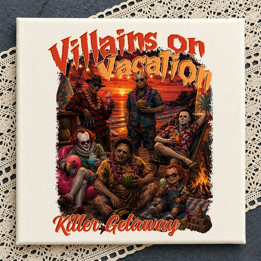 Villains on Vacation Killer Getaway PNG | SvgBundleHub