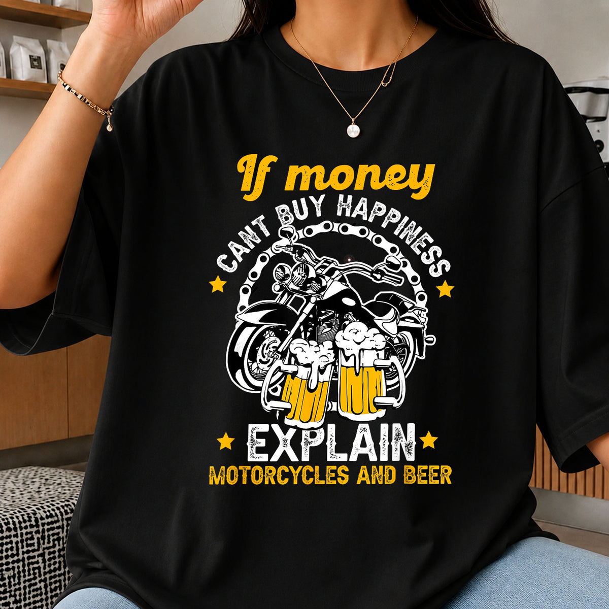 If Money Cant Buy Happiness Motorcycles Beer PNG