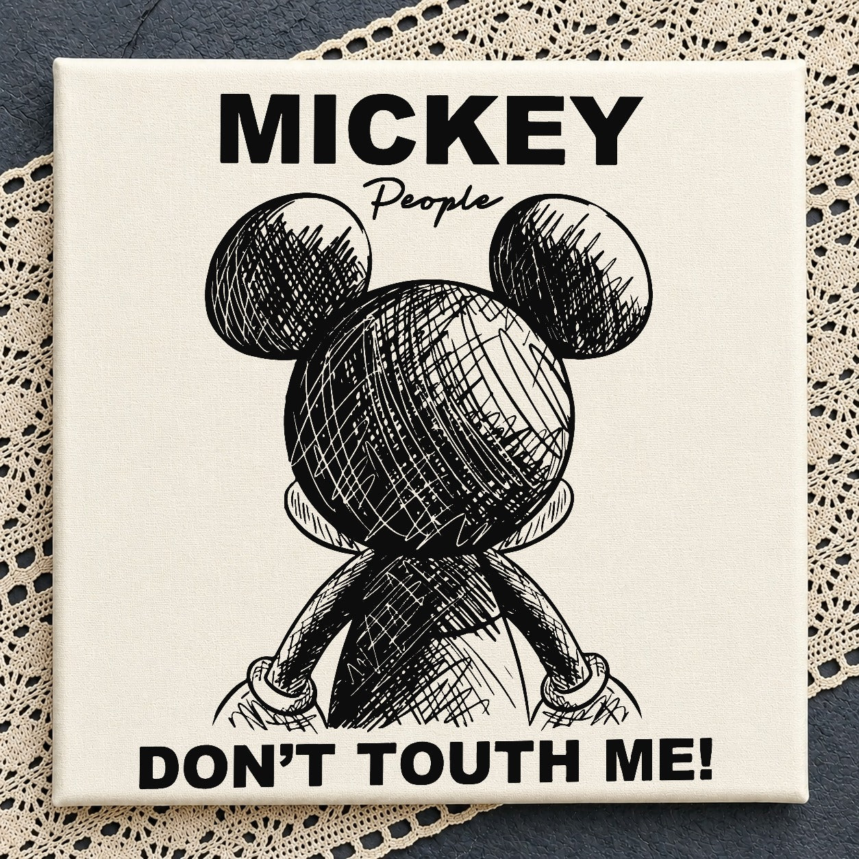 Mickey Mouse Don't Touch Me SVG PNG, Disney SVG, Funny Quote SVG