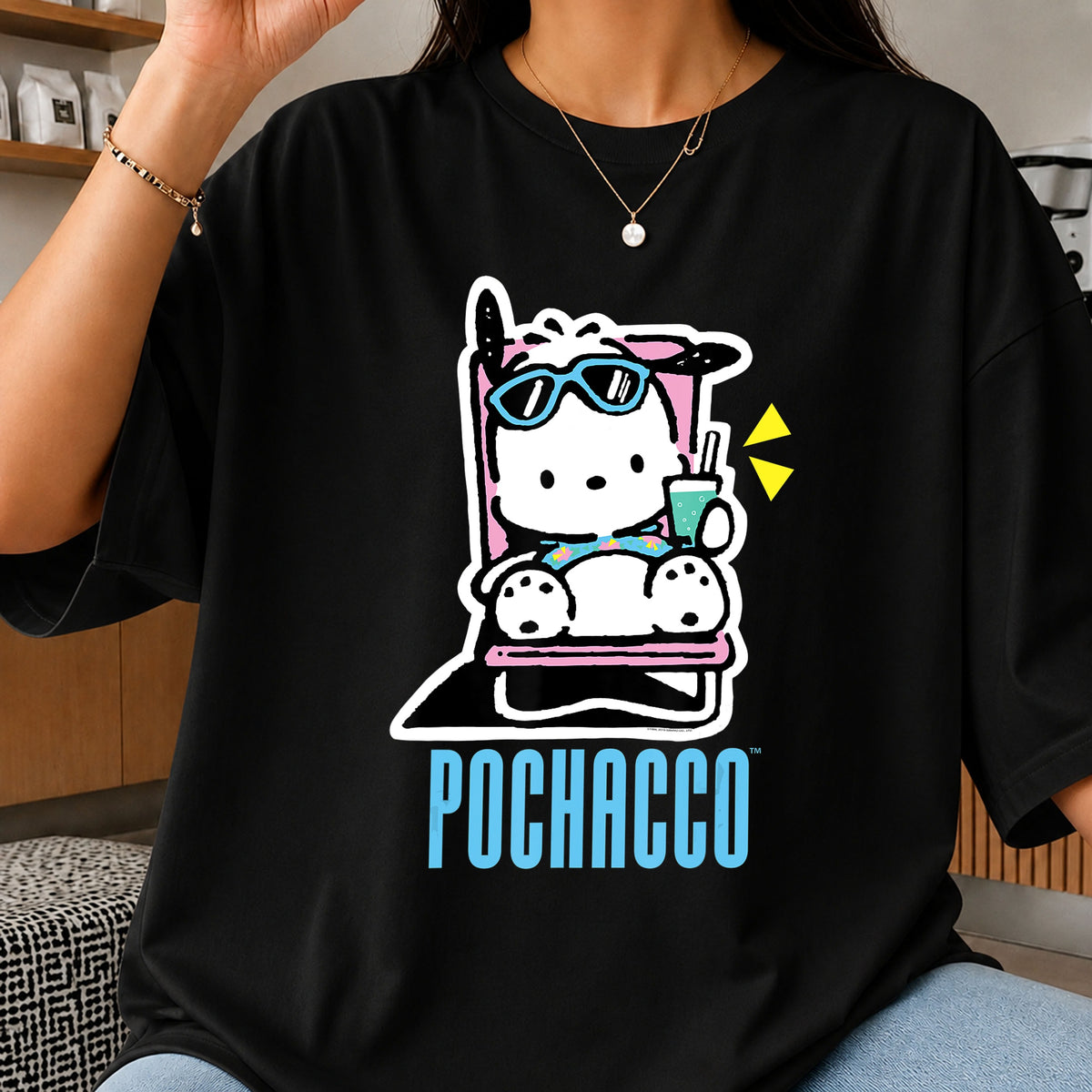 Pochacco Summer Beach Chair Sunglasses Sanrio PNG