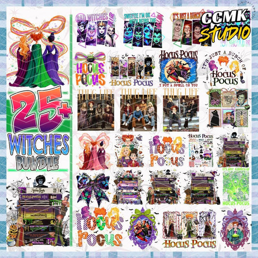 Hocus Pocus Bad Witches Halloween PNG | SvgBundleHub