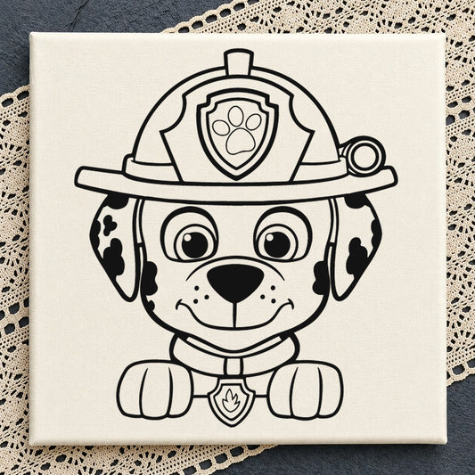 Marshall Paw Patrol Peek A Boo SVG, Concert Clipart Design