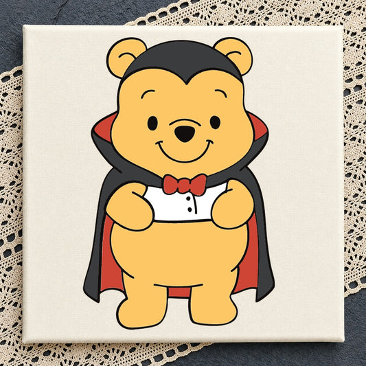 Winnie The Pooh Vampire Halloween Cricut Cut File SVG