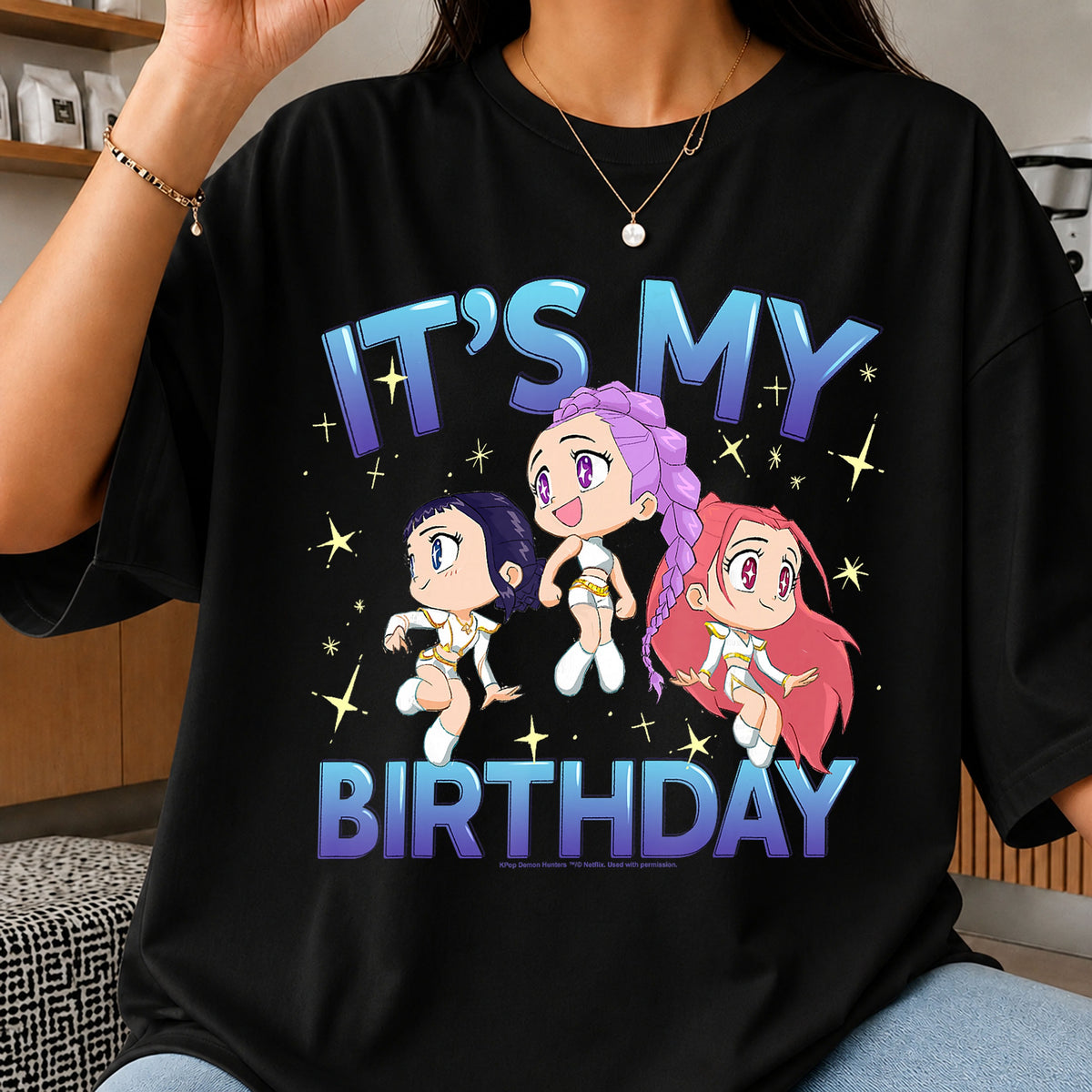 K-Pop Demon Hunters It's My Birthday Chibi Girls PNG