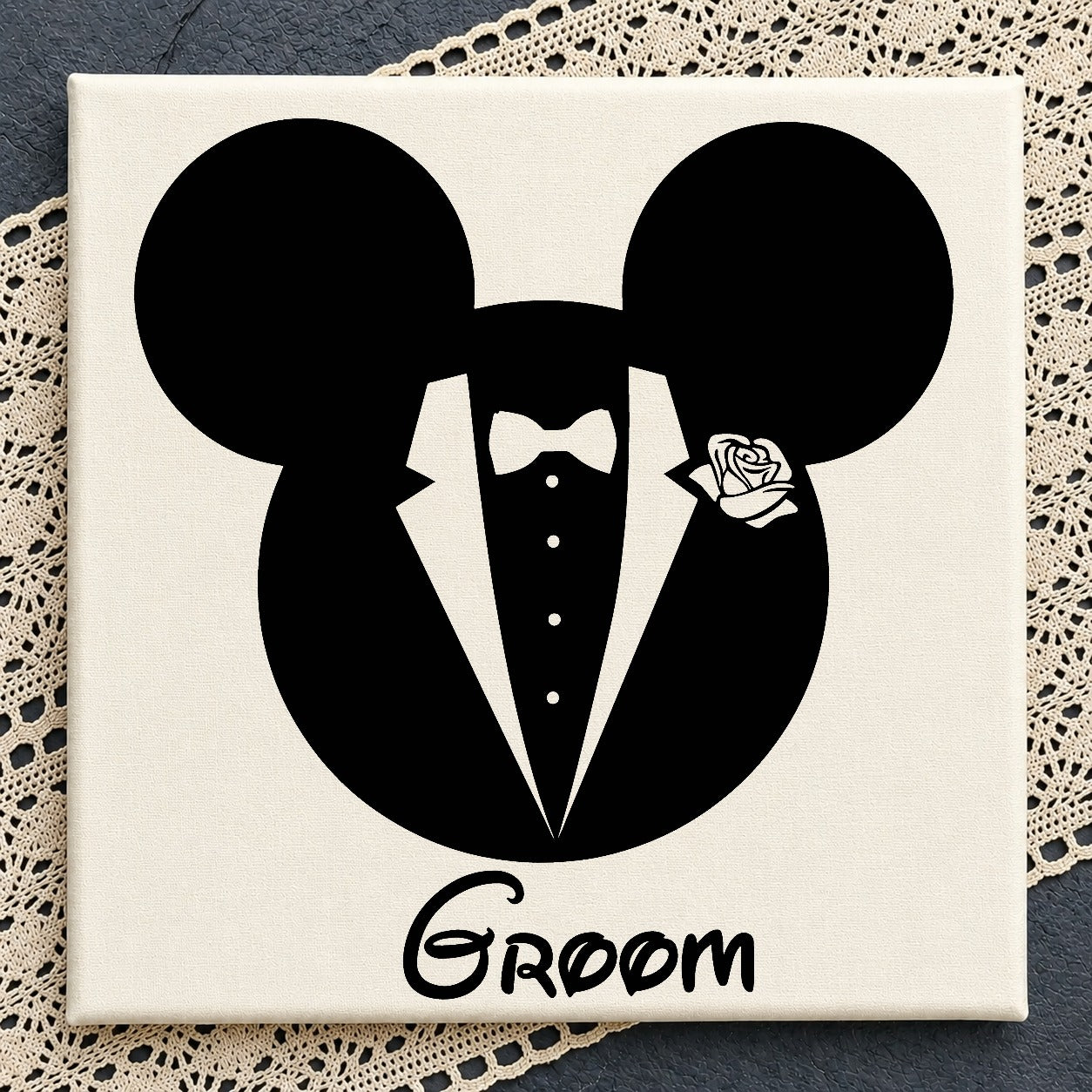 Mickey Mouse Groom SVG, Disney Wedding SVG, Groom SVG PNG