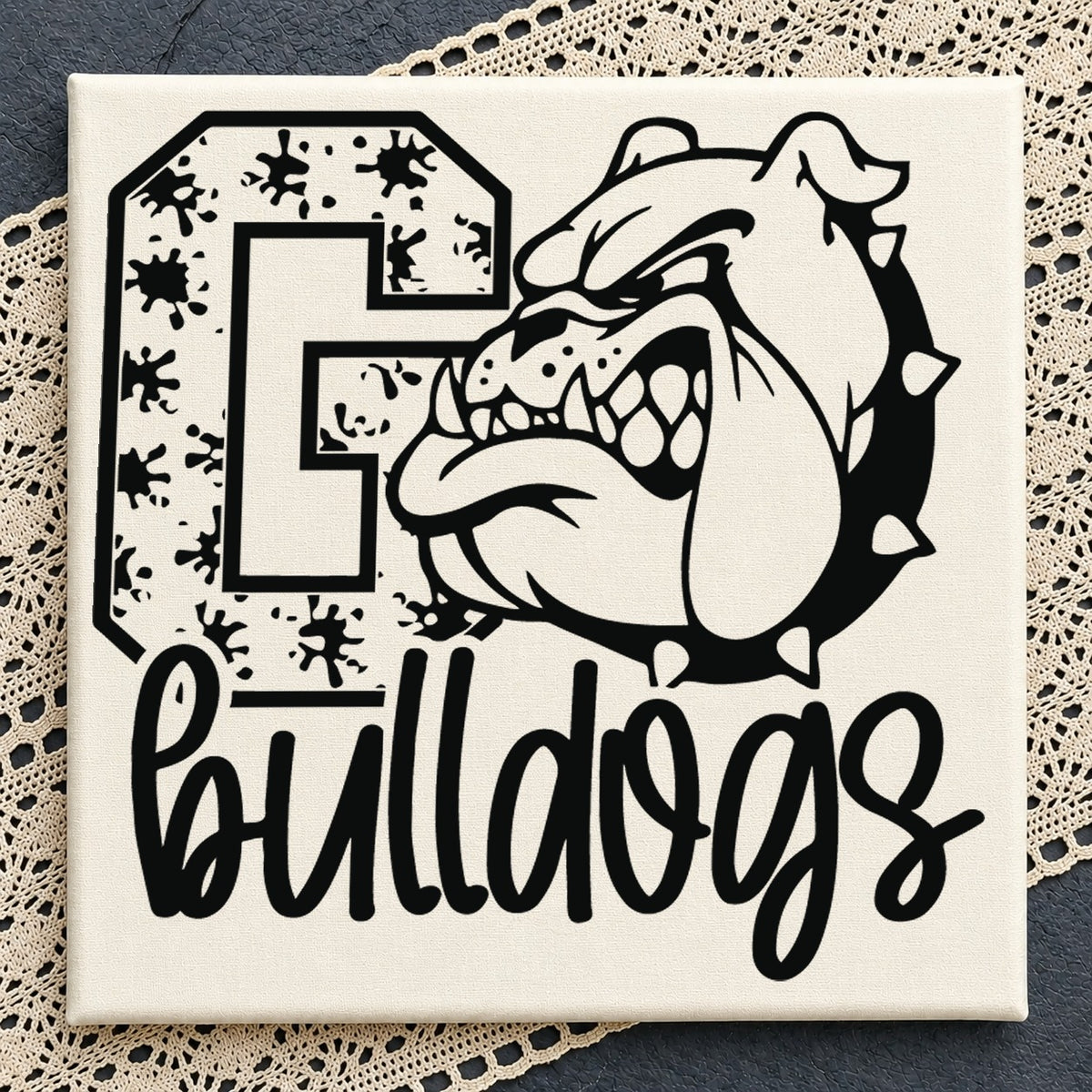 Go Bulldogs SVG, School Mascot Cricut Cut File Design