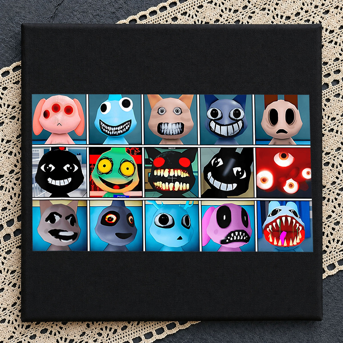 Poppy Playtime Characters PNG Bundle, Smiling Critters PNG, Horror Game PNG