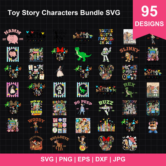 Toy Story Characters Bundle SVG | SvgBundleHub