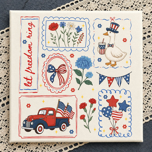 4th of July Patriotic Bundle PNG | SvgBundleHub